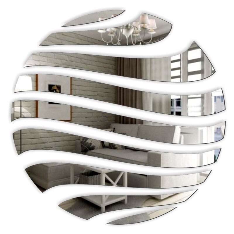 9+Piece+Reanna+Mirror+Set (1) Elegant Reflections: 9 Piece Rounded Organic Mirror Set - Image 3