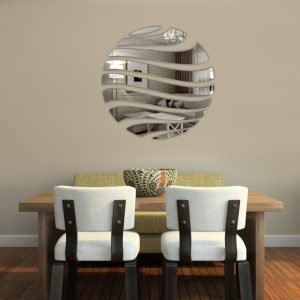 Elegant Reflections: 9 Piece Rounded Organic Mirror Set
