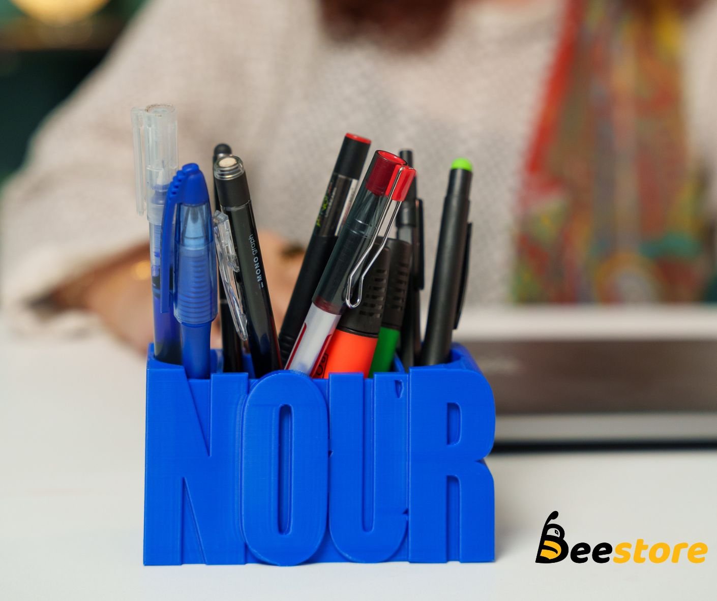 3 Personalized 3D Name Tag & Pen Holder - Image 4