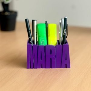 Home Personalized 3D Name Tag & Pen Holder