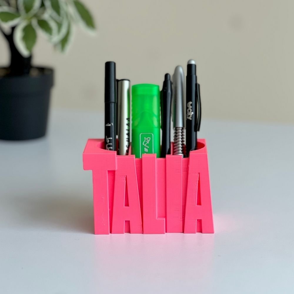tali1 Personalized 3D Name Tag & Pen Holder - Image 5