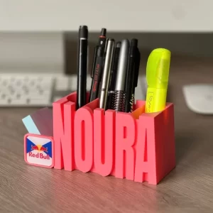 Home Personalized 3D Name Tag & Pen Holder - Logo Edition