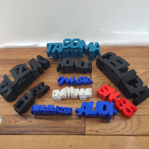 Home Custom 3D Car Flip Art: Display & Medal